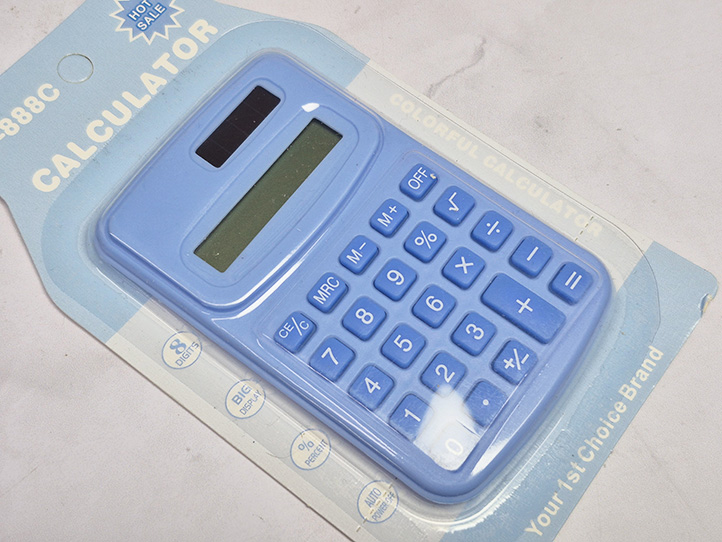 Calculadora KC-888-C colores en blister